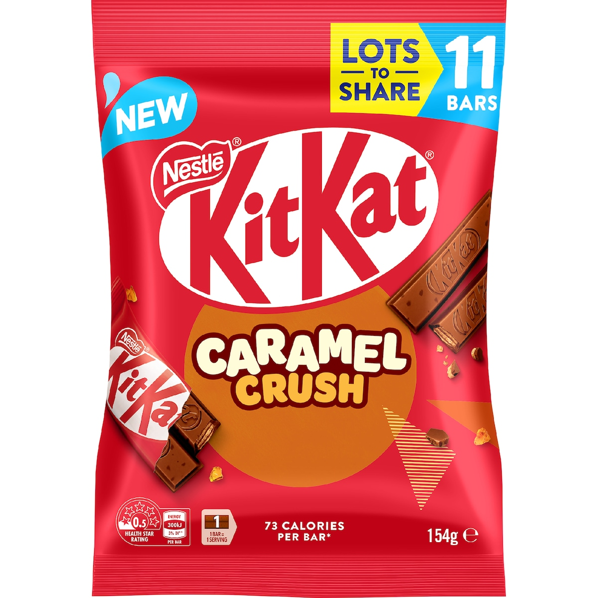 KITKAT Caramel Crush - 154g (BOX OF 12)
