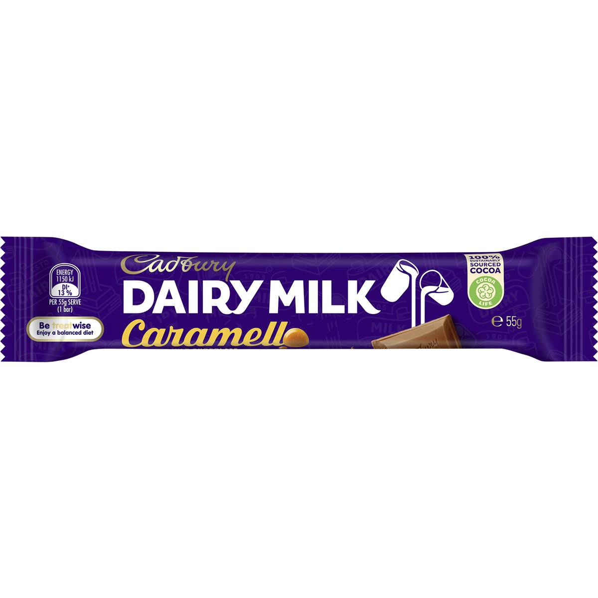 CADBURY Dairy Milk Caramello - 55g (BOX OF 48)
