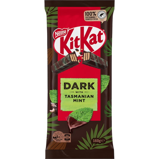 KITKAT Dark Chocolate With Tasmanian Mint - 170g (BOX OF 12)