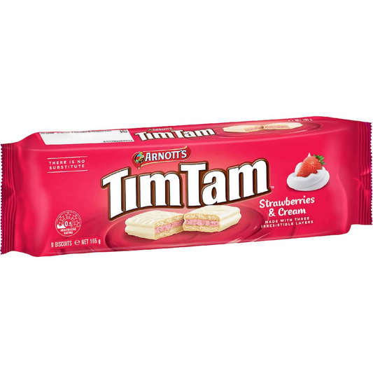 TIMTAM Strawberries & Cream - 200g (BOX OF 12)