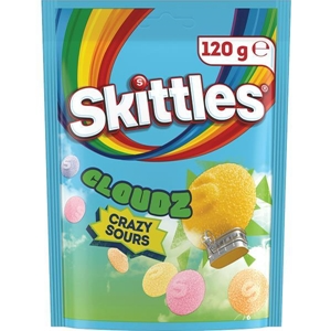 SKITTLES Crazy Sours Cloudz - 120g (BOX OF 16)