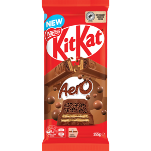 KITKAT X AERO Bubbly Chocolate - 155g (BOX OF 13)