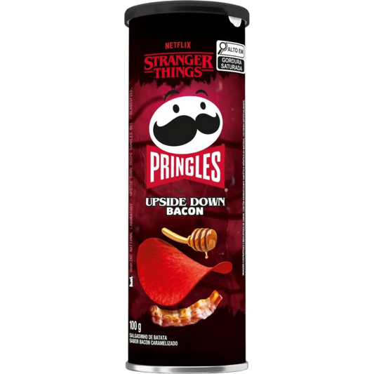 PRINGLES X STRANGER THINGS Upside Down Bacon - 100g (BOX OF 18)