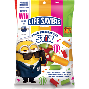 LIFESAVERS Sherbet Fizz Stix Gummies - 200g (BOX OF 12)