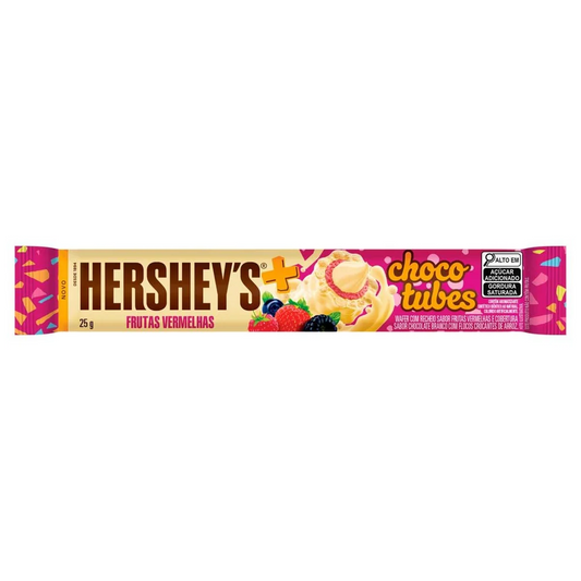 HERSHEY'S Red Fruit Choco Tubes - 25g (BOX OF 15)
