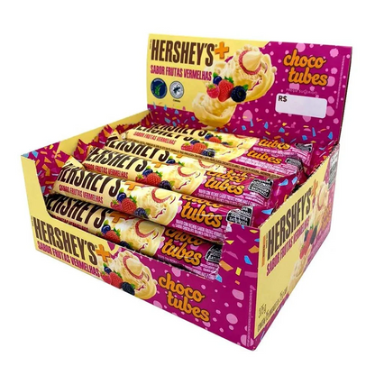 HERSHEY'S Red Fruit Choco Tubes - 25g (BOX OF 15)